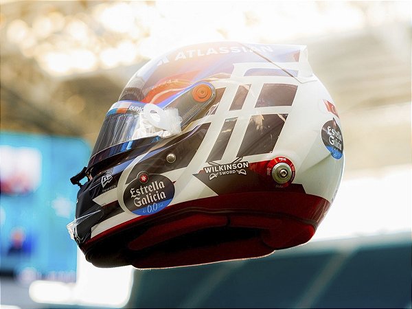 Capacete Atlassian Williams F1 Team Carlos Sainz Miami GP 2026 1:5 Spark