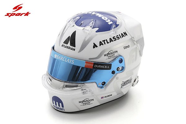 Capacete Atlassian Williams F1 Team Alex Albon 2026 1:5 Spark