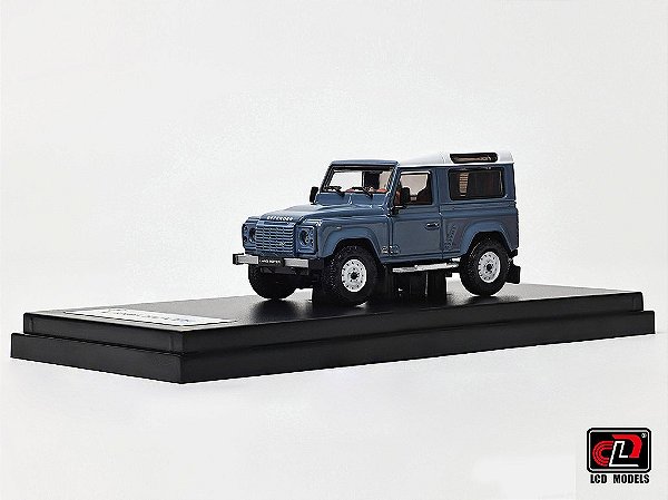 *** PRÉ-VENDA *** Land Rover Defender 90 V8 1:64 LCD Models Azul PV12943