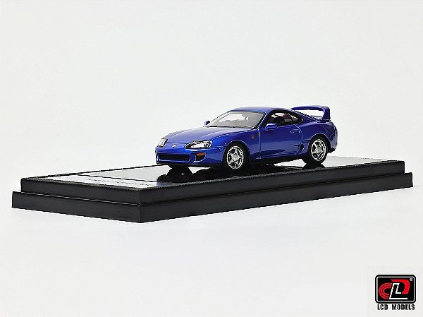 *** PRÉ-VENDA *** Toyota Supra A80 1:64 LCD Models Azul PV12943