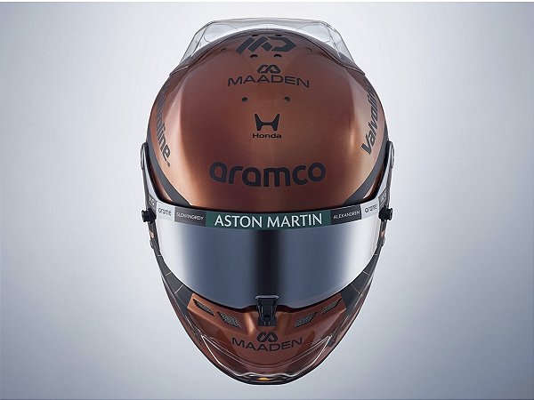 Capacete Aston Martin Aramco F1 Team Lance Stroll GP British 2026 1:5 Spark