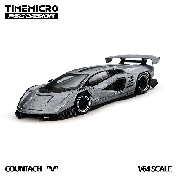 *** PRÉ-ORDER *** Countach "V" Fighter Jet Gray 1:64 TimeMicro 1:64 TimeMicro QTD3