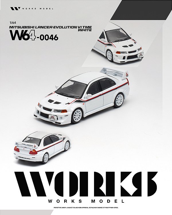 *** PRÉ-ORDER *** Mitsubishi Lancer Evolution VI Tommi Makinen 1:64 Works Model QTD3