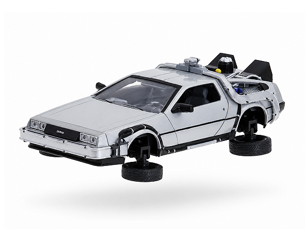Delorean Time Machine Back to the Future II Flying Version Welly 1:24