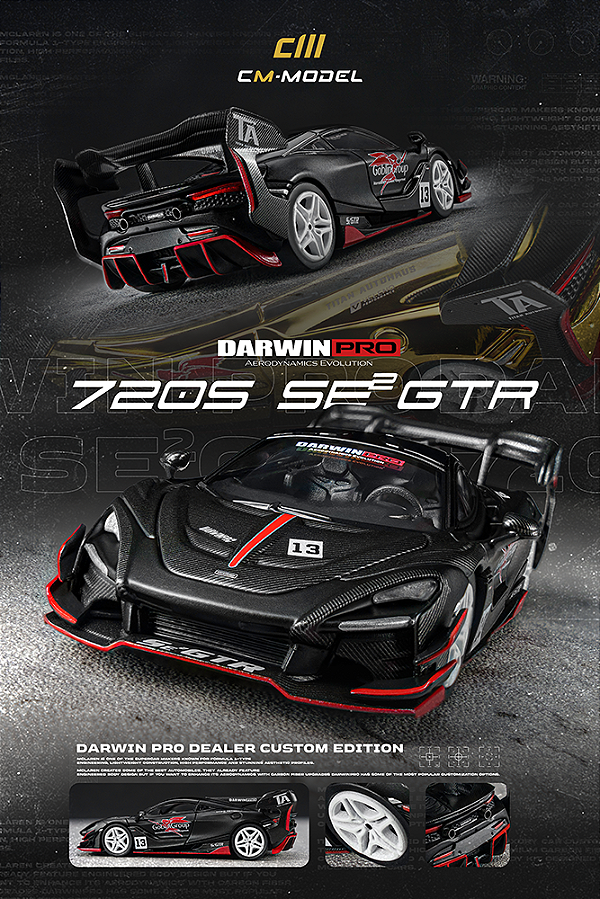 *** PRÉ-ORDER *** DarwinPro 720SeGTR Special Limited Edition 1:64 CM Model QTD3