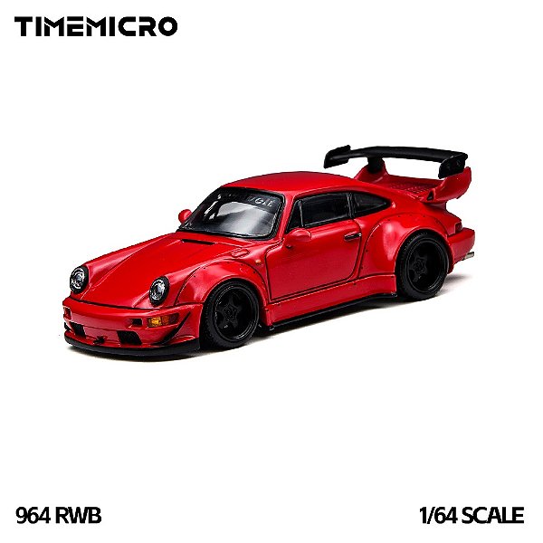 *** PRÉ-ORDER *** RWB 964 1:64 TimeMicro Vermelho QTD3