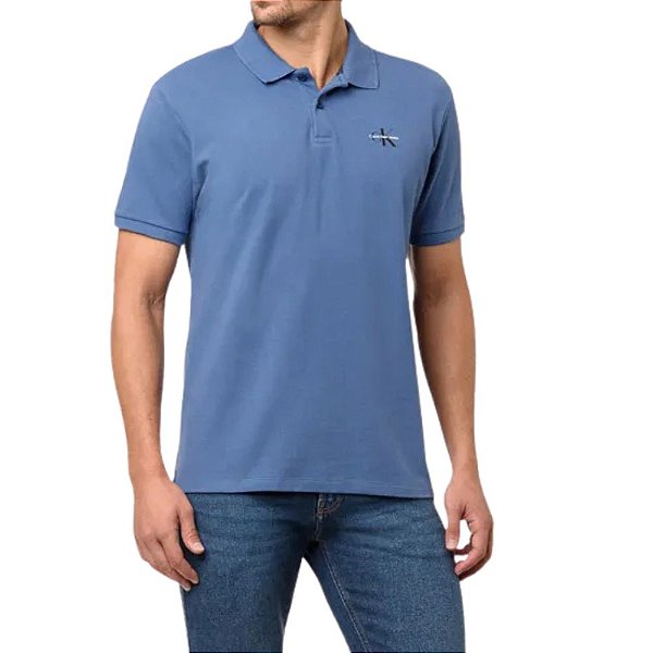 Camiseta Polo M/C Calvin Klein Índigo  CKJM201G-0586