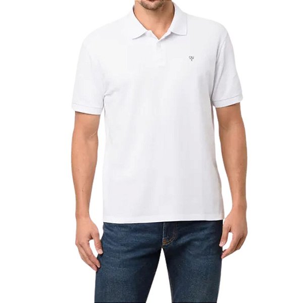 Camiseta Polo Calvin Klein Jeans Branco  CKJM202-0900