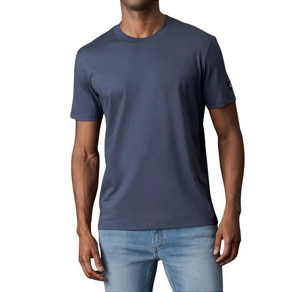 Camiseta M/C Patch Calvin Klein Jeans Marinho   CM5PS01TC878-0598