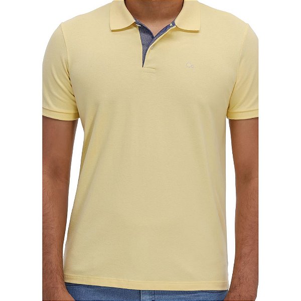 Camisa Polo Ogochi M/C Essencial Slim Amarelo   007001001-0169