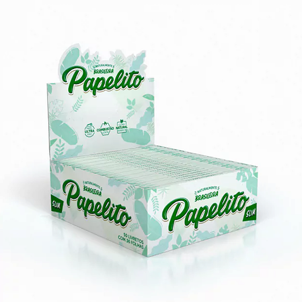 DISPLAY SEDA PAPELITO SLIM KING SIZE C/ 50 LIVRETOS