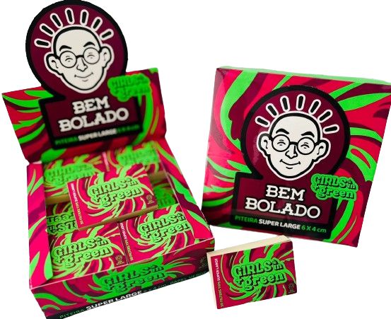 DISPLAY PITEIRA BEM BOLADO GIRLS IN GREEN ROSA C/ 24 LIVRETOS