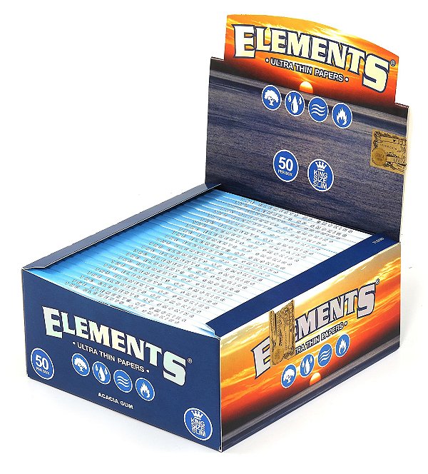 DISPLAY SEDA ELEMENTS AZUL KING SIZE C/ 50 LIVRETOS