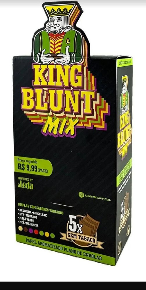 DISPLAY KING BLUNT MIX C/ 25 PACOTES