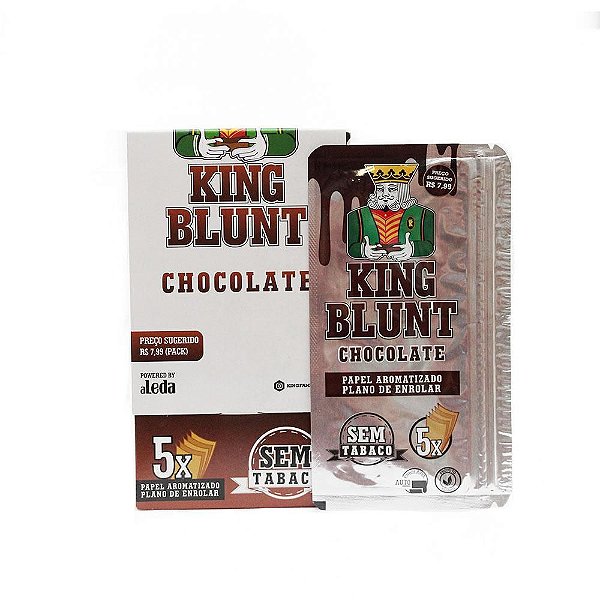 DISPLAY KING BLUNT CHOCOLATE C/ 25 PACOTES
