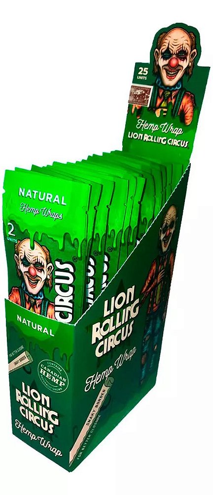 DISPLAY BLUNT LION ROLLING CIRCUS NATURAL C/ 25 PACOTES