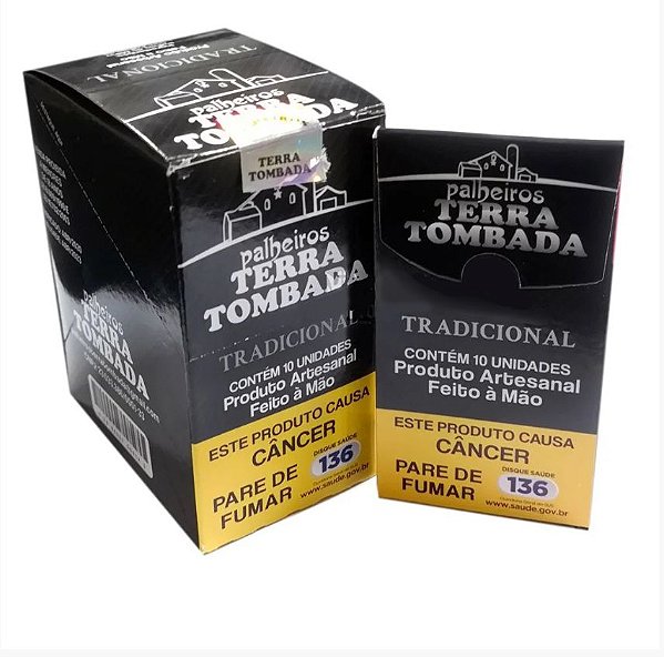 DISPLAY PALHEIRO TERRA TOMBADA TRADICIONAL 10 MAÇOS C/ 10 CIGARROS