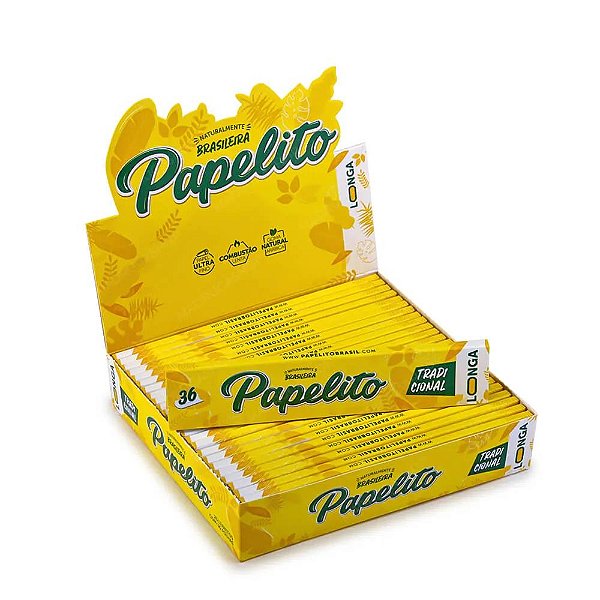 DISPLAY SEDA LONGA PAPELITO TRADICIONAL KING SIZE C/ 25 LIVRETOS
