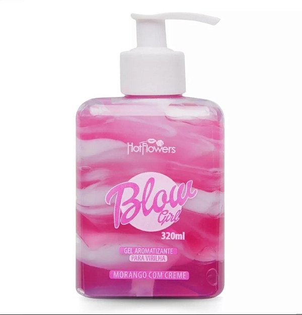 Blow Girl - Mix de Gel e Creme Beijável - Morango com Creme 320ml