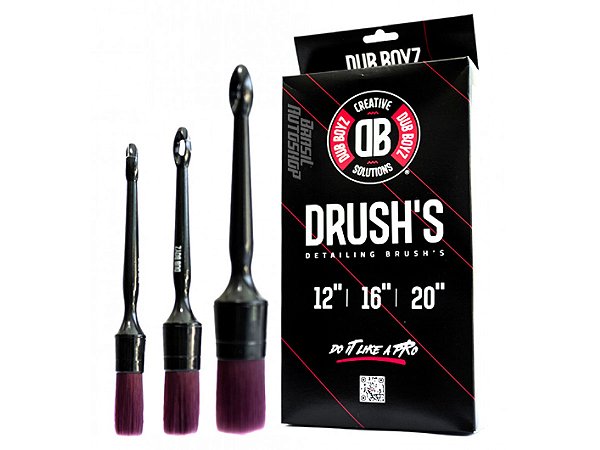 Kit Dub Boyz Pincel Externo 3 Unid | Alta Precisão e Resistência Química | Detalhamento Profissional | REF:5187