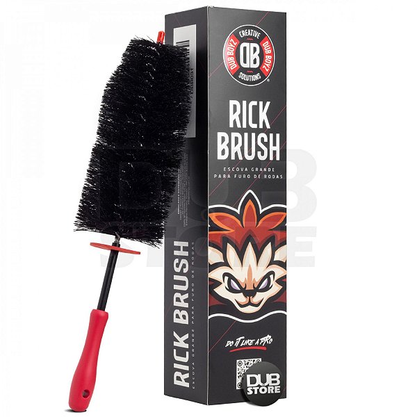 Escova para Furos de Rodas Dub Boyz Grande | Cabo Flexível | Cerdas Macias | Rick Brush | REF:5844