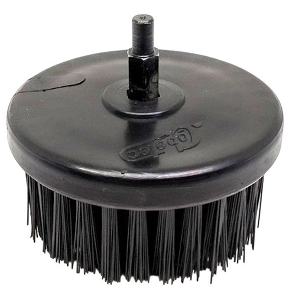 SGCB Escova 3,5" Preta Agressiva para Politriz M14 e Furadeira M8 | Limpeza Profunda Estofados e Carpetes | REF:2891