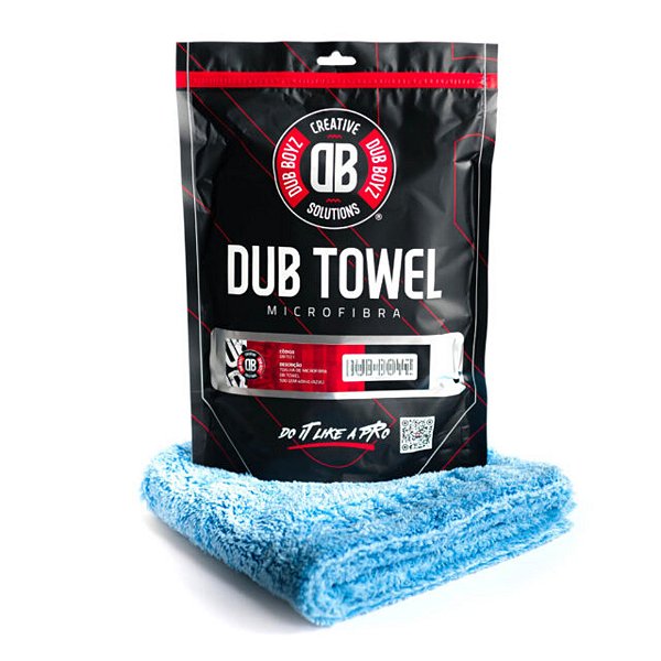 DUB Boyz Toalha Microfibra MIC 500GSM 40x40cm Azul - Ultra Absorvente e Segura | REF:5075