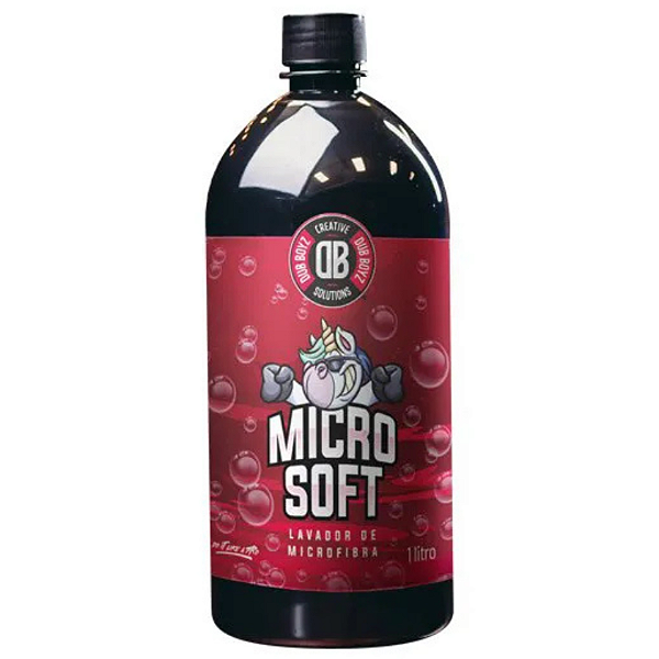 DUB BOYZ Lavador de Microfibra 1L - Micro Soft | Limpeza Profunda e Restauração de Fibras | Uso Manual ou em Máquina | REF:6007