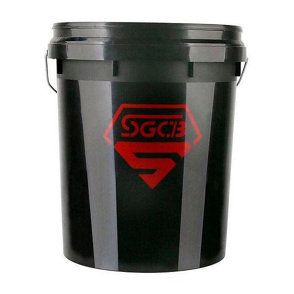 SGCB Balde Preto 18,2L | Alta Capacidade e Resistência | Ideal para Lavagem Automotiva | REF:5185