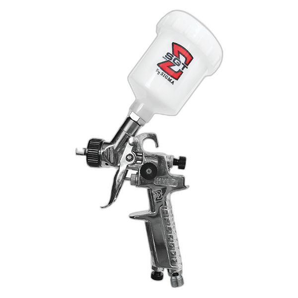 Sigma Pistola de Pintura Pneumática 1.0 HVLP com Caneco de 125ml e Ajuste de Fluxo | REF: 5746
