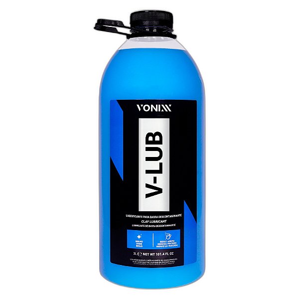 Vonixx Lubrificante Clay Bar V-Lub 3L | Brilho e Suavidade na Pintura | REF: 4981