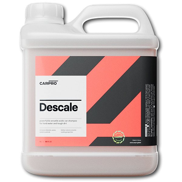 Descale CarPro 4L | Shampoo Ácido para Revestimentos Cerâmicos | Remove Depósitos Minerais | REF:5976