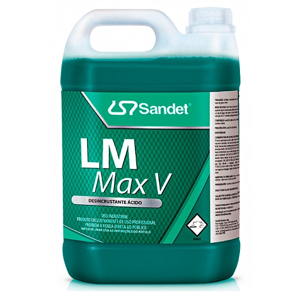 Sandet LM VMAX 5L | Desincrustante para Alumínio e Inox | Alta Performance e Segurança | REF: 2791