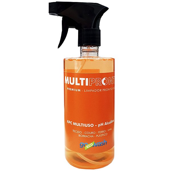 Go Eco Wash MultiPronto 500ml | APC Alcalino Pronto para Uso em Limpeza de Estofados, Plásticos e Gorduras | REF:4849