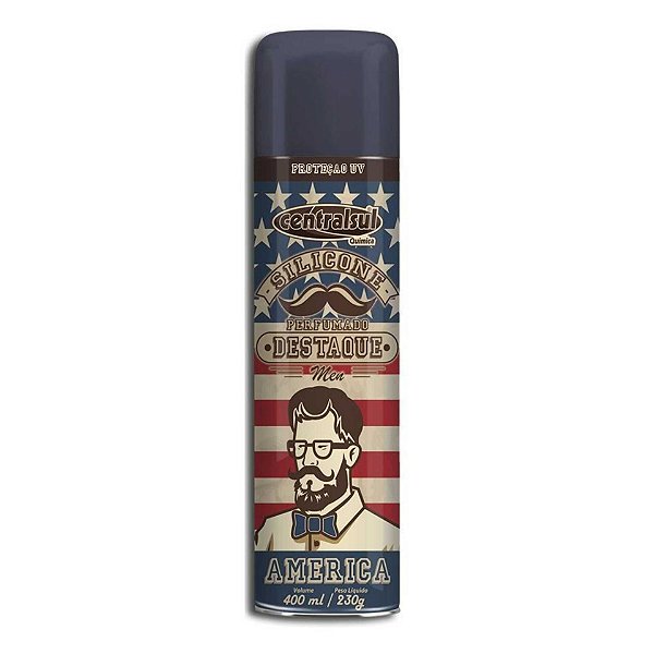 Silicone Spray Perfumado 400ml Centralsul - América | Proteção e Brilho Seco | REF:1825