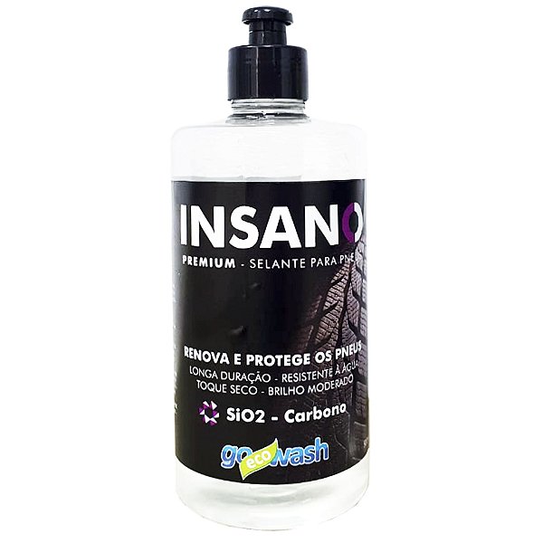 Go Eco Wash Selante para Pneus com SiO2 500ml | Brilho Moderado, Proteção Duradoura e Toque Seco | REF:6132