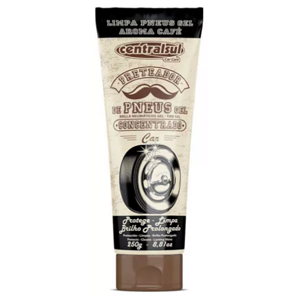 Pretinho de Pneus Gel 250g Centralsul | Brilho Duradouro e Proteção | REF:1820