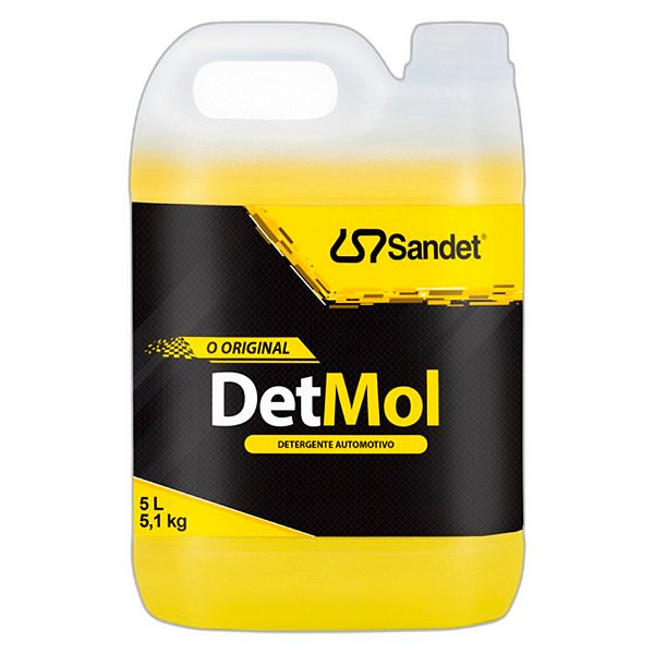 Sandet Detmol 5L | Shampoo Desengraxante Concentrado de Alta Eficiência para Limpeza Pesada Automotiva | REF: 2798