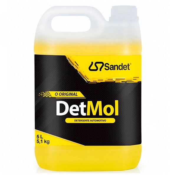 Sandet Detmol 5L | Shampoo Desengraxante Concentrado de Alta Eficiência para Limpeza Pesada Automotiva | REF: 2798