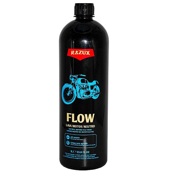 Razux Flow 1L | Shampoo para Motos e Bikes com pH Neutro e Alta Lubrificação | REF:5769