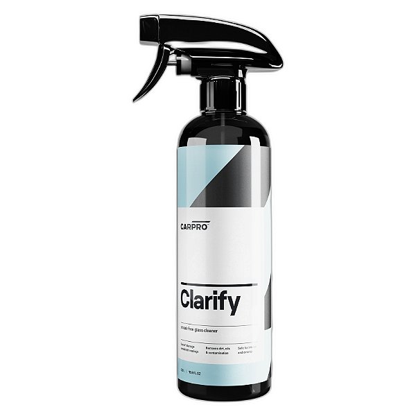 CarPro Clarify 500ml | Limpador Profundo para Vidros Internos e Externos | Limpeza Segura e Eficiente | REF:1753