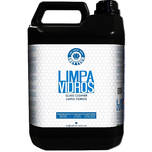EasyTech Limpa Vidros 5L | Limpeza Impecável e Secagem Rápida em Vidros e Espelhos Automotivos com Alto Rendimento | REF: 5173