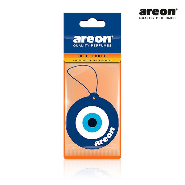 Areon Papel Blue Eye Tutti Frutti | Aromatizante Vibrante para Carros e Pequenos Espaços | Perfume Frutado e Alegre | REF:5803