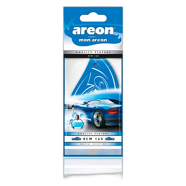 Areon Papel Mon New Car | Aromatizante com Cheiro de Carro Novo | Fragrância Sofisticada e Duradoura | REF:5010