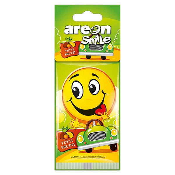 Areon Papel Sorriso Tutti Frutti | Aromatizante Frutado e Refrescante | Perfume Duradouro por até 40 dias | REF:1617