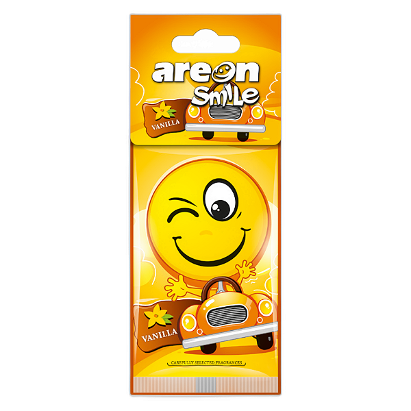 Areon Papel Sorriso Baunilha | Aromatizante Doce e Aconchegante | Perfume Duradouro por até 40 dias | REF:1618