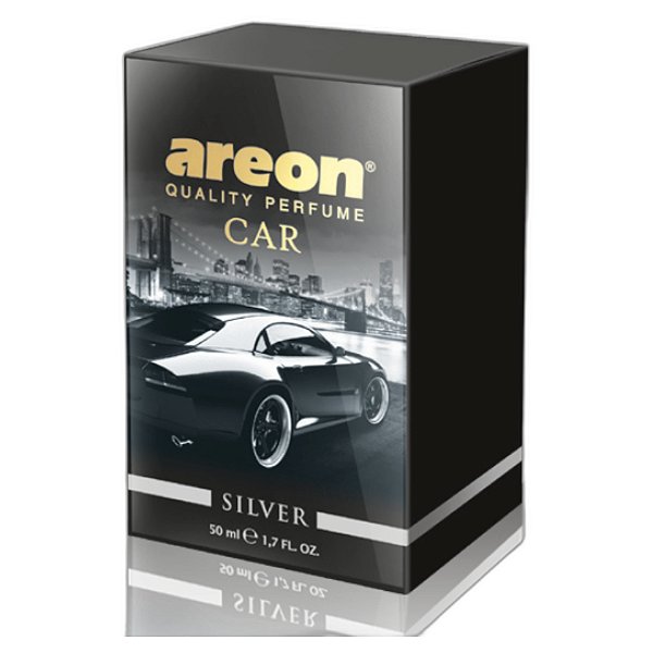 Areon Perfume Vidro 50ml Silver | Aromatizante Premium para Veículos | Sofisticação e Perfume Duradouro | REF:1632