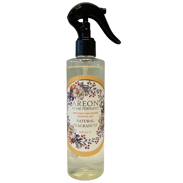 Areon Spray Nature 260ml | Aromatizante Natural de Laranja e Menta | Frescor e Energia | REF:6025
