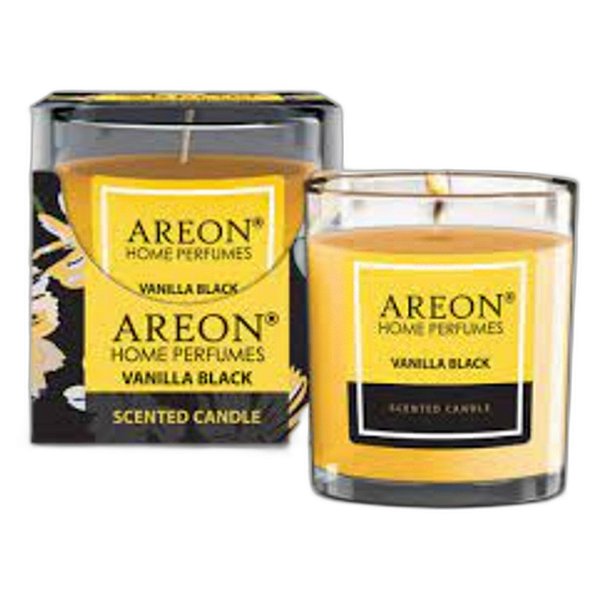 Areon Vela Perfumada 120g – Black Vanilla | Fragrância Sofisticada e Atmosfera Aconchegante | REF:6108