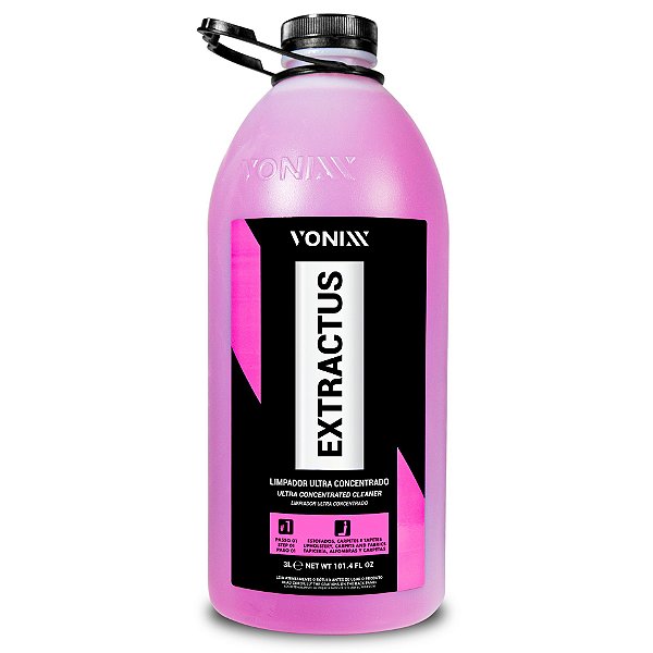Vonixx Extractus Sensitive 3L | Limpeza Segura p/ Seda, Linho e Camurça | pH Neutro | Uso Profissional | REF:5152